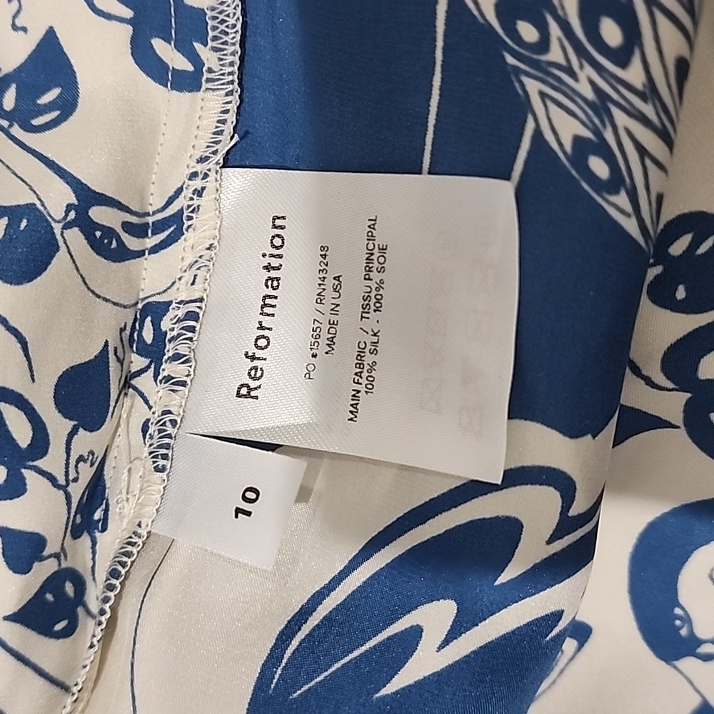 Reformation Encino Avian Silk Dress - Picture 12 of 12